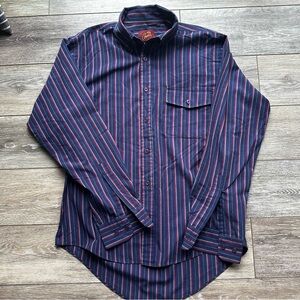 Vintage Arnie Arnold Palmer‎ Mens Button Up Striped Golf Mens size M